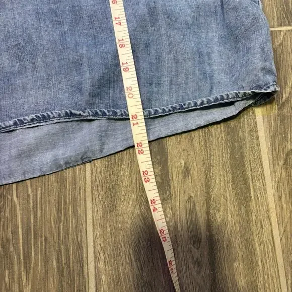 ⭐️ 3/$21 ⭐️ Splendid Women’s Indigo 3/4 Sleeve Shirt - Picture 4 of 7